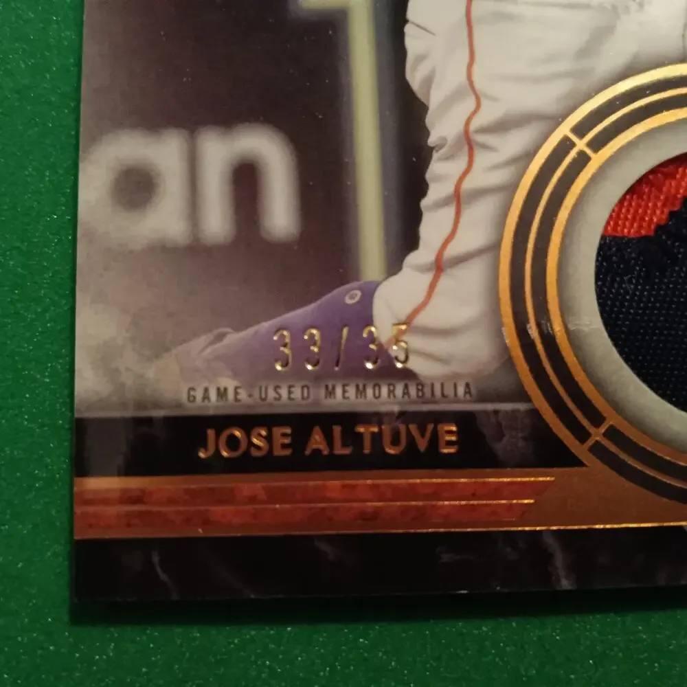 Jose Altuve #MMR2-JAL Topps Museum Collection Meaningful Materials SSP 33/35